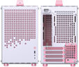 Jonsplus Z20 Micro-ATX Geh&auml;use, mit Tragegriff - wei&szlig;/pink image number null