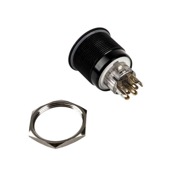 DimasTech Vandalism switch/button 25mm, Blackline Dot - RGB image number 3