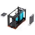Jonsbo T9 Black PC Case, Mini Case, ITX, PCIe 5.0 Riser Cable - Black image number null