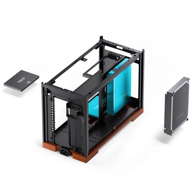 Jonsbo T9 Black PC Case, Mini Case, ITX, PCIe 5.0 Riser Cable - Black image number 11