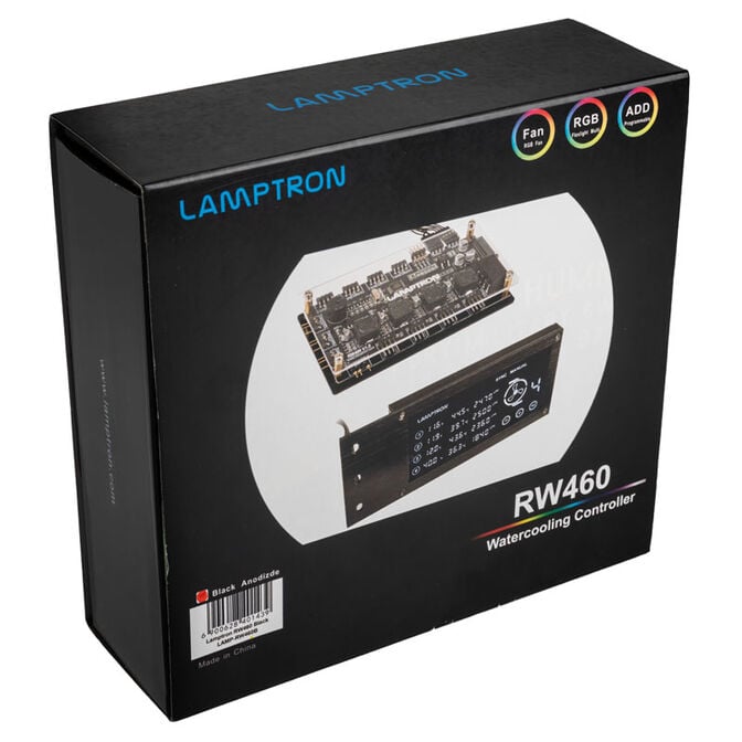 Lamptron RW460 Control for Water Cooling Systems - black image number 5