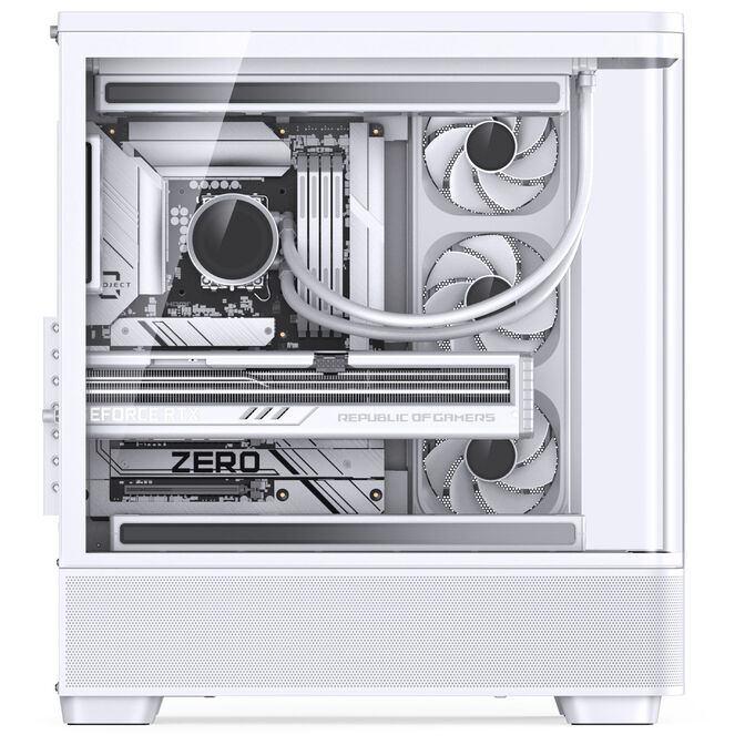 Jonsbo TK-5 PC Case, Mid Tower, ATX, Tempered Glass - white image number 8