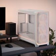 Fractal Design Meshify 3 XL Ambience Pro RGB PC Geh&auml;use - Big-Tower, E-ATX, Tempered Glass - wei&szlig; image number null