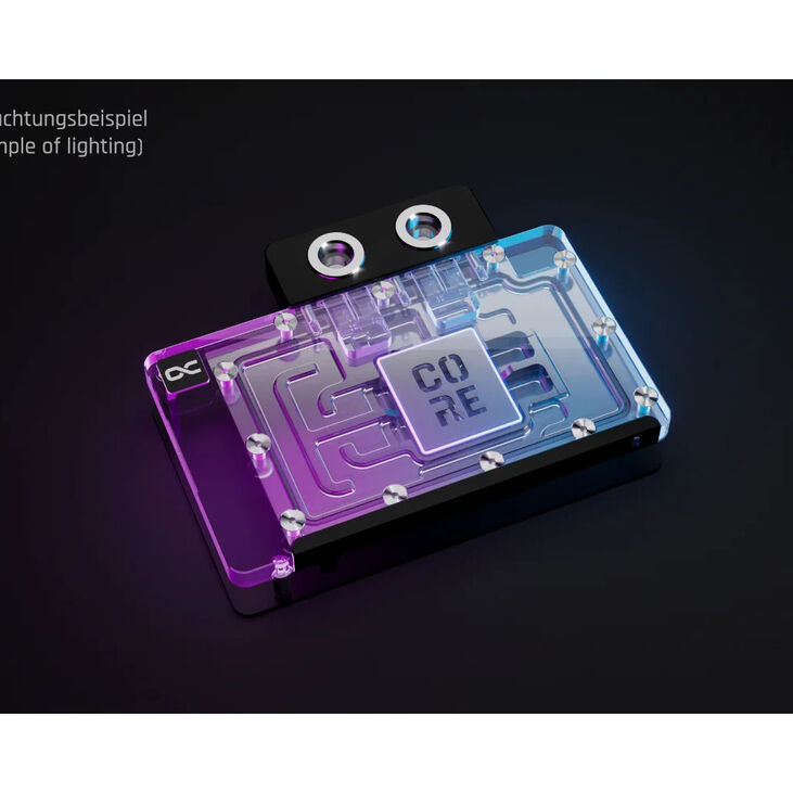 Alphacool Core GeForce RTX 5080 Reference GPU Water Cooler, ARGB, with Backplate - Acrylic image number 4