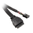 Akasa Internal USB 3.0/2.0 to External USB-C and 2x USB 2.0 Type-A Adapter Cable - 40cm, black image number null