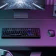 Ducky Cushion 98 Gaming-Tastatur, 96%, US-Layout, Shush Green Switches - Matt schwarz image number null