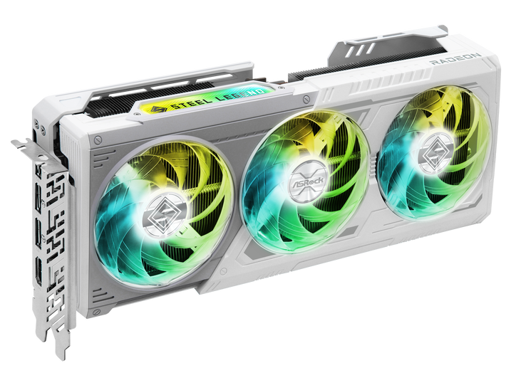 ASrock Radeon RX 9070 XT Steel Legend Grafikkarte, 16384 MB GDDR6 image number 1