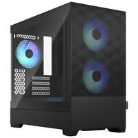Fractal Design Pop Mini Air RGB Clear Tint Micro-ATX Case, Tempered Glass - black