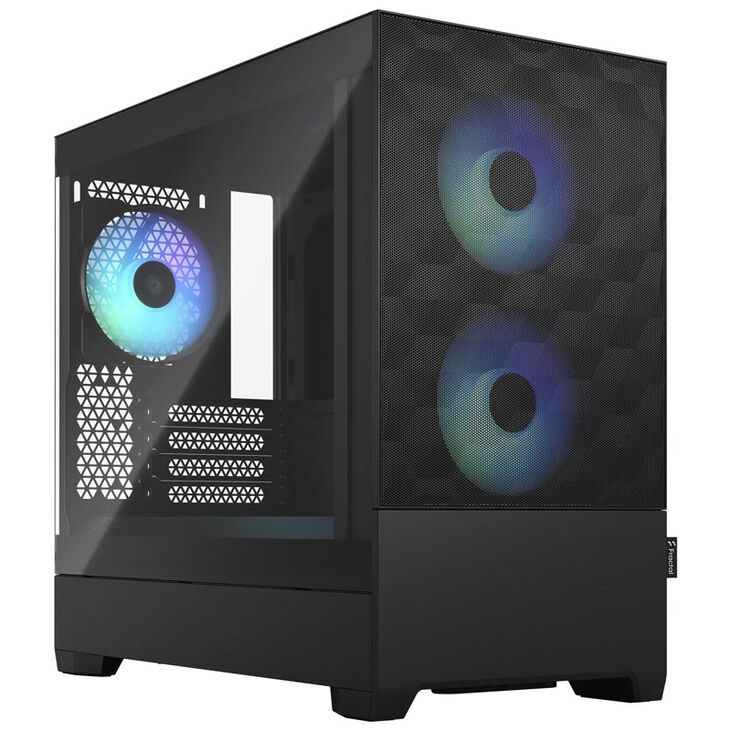 Fractal Design Pop Mini Air RGB Clear Tint Micro-ATX-Gehäuse, Tempered Glass - schwarz image number 0