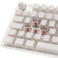 Ducky One 3 Aura White Gaming Tastatur, RGB LED - MX-Silent-Red image number null