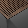 Fractal Design Era 2 Mini-ITX Case, Walnut Wood Panel &ndash; Grey image number null