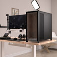 Corsair FRAME 5000D Wood RS PC-Geh&auml;use, Midi-Tower, E-ATX, Tempered Glass - inklusive 3x L&uuml;fter, schwarz, Holz image number null