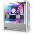NZXT H5 Flow RGB PC-Geh&auml;use, Midi-Tower, ATX, RGB, Tempered Glass - wei&szlig; image number null