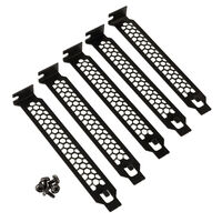 Kolink PCI slot brackets - 5 pieces, black