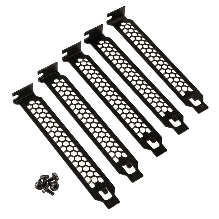 Kolink PCI slot brackets - 5 pieces, black image number 0