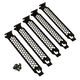 Kolink PCI slot brackets - 5 pieces, black