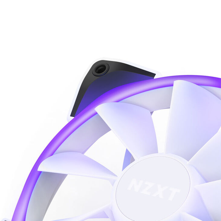 NZXT Aer RGB 2, PWM-Lüfter, 140mm, 2er Pack - weiß image number 3