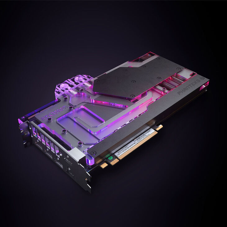 PHANTEKS Glacier G3090Ti GPU Water Block Asus, D-RGB - Backplate, schwarz image number 4