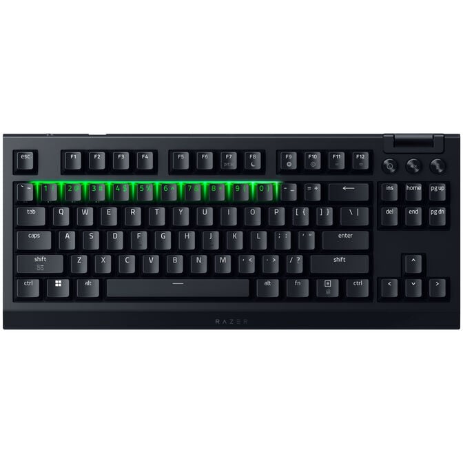 Razer BlackWidow V4 Tenkeyless HyperSpeed Wireless Gaming Keyboard, RGB - Orange Tactile Switches, ISO (DE) image number 2