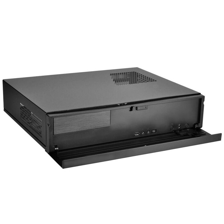 SilverStone SST-ML04B-C - Milo HTPC Case, USB-C - black image number 2