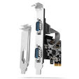 AXAGON PCEA-S2N PCIe adapter with 2x serial ports - ASIX AX99100 chipset image number null
