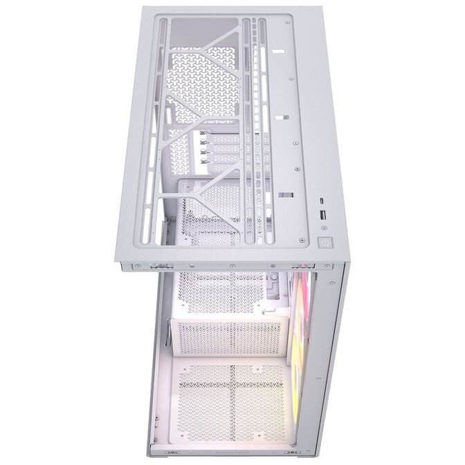 Corsair 2800X RS-R ARGB PC-Geh&auml;use, Mini-Geh&auml;use, mATX, Tempered Glass - inklusive 3x 120-mm-L&uuml;fter, wei&szlig; image number 3