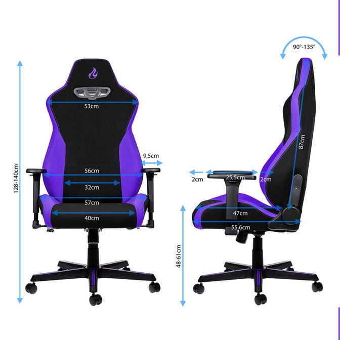 Nitro Concepts S300 Gaming Chair - Nebula Purple image number 1