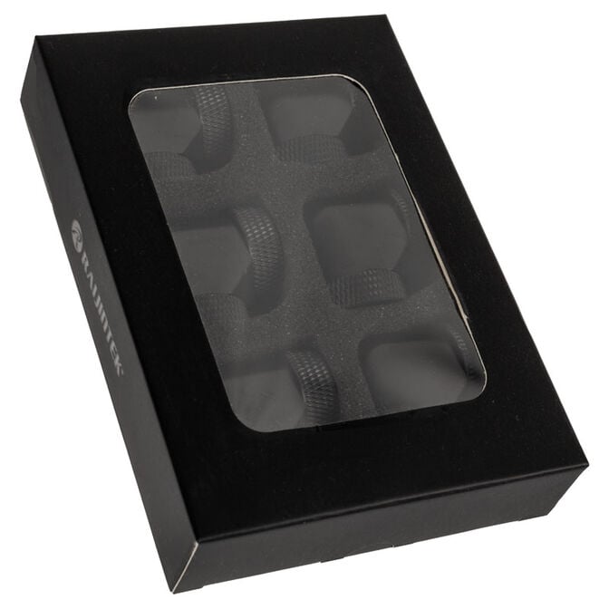 Raijintek Pelias D160906, 16mm, 90-degree Adapter - 6-pack, black image number 3