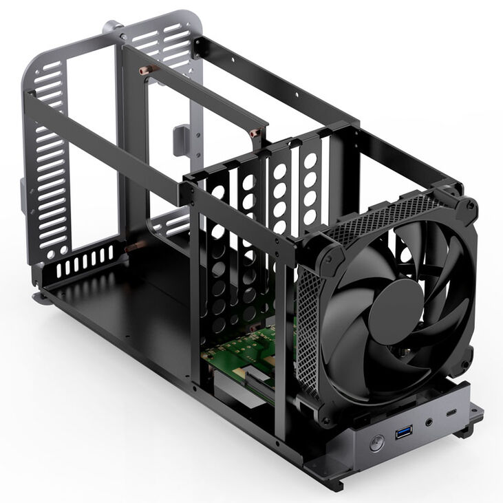 Jonsbo N1 Mini-ITX Gehäuse - grau image number 8