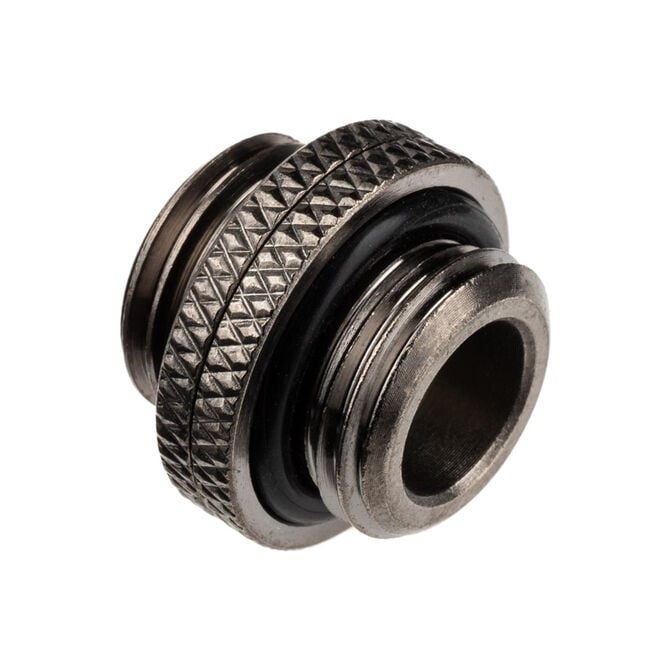 Alphacool ES Dual Adapter, Plug-in, G1/4 Female to G1/4 Female - Black image number 0