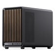 Jonsbo D33 Wood PC Case, Mini Case, mATX, Tempered Glass - Black, Wood image number null