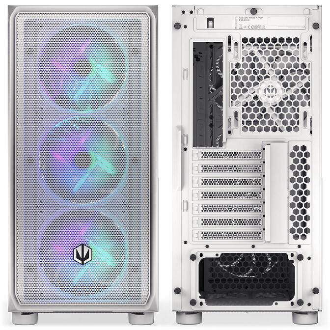 Endorfy Arx 500 ARGB PC Case, Mid Tower, ATX, Tempered Glass - including 4x 140mm ARGB Fans, White image number 14