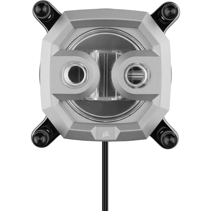 Corsair Hydro X Series XC7 RGB PRO CPU Wasserblock LGA 1200/1700, AM4/AM5 - silber image number 1
