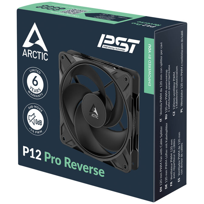 ARCTIC P12 Pro Fan, PWM - 120mm, black image number 5