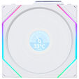 Lian Li UNI FAN TL Wireless LCD Fan, ARGB, PWM, 3-Pack with Controller - 120 mm, White image number null