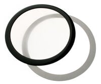 DEMCiflex Staubfilter 140mm, rund - schwarz/wei&szlig;