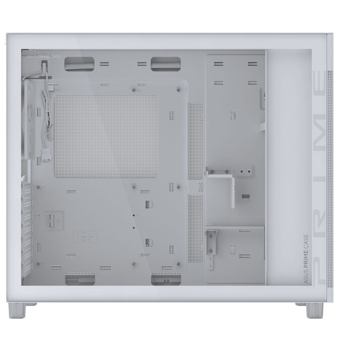 ASUS Prime AP303 PC Case, Mid Tower, ATX, Tempered Glass - White image number 4