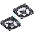 Jonsbo ZL-120BR L&uuml;fter, Reverse Blade, PWM, ARGB - 120mm, schwarz, 3er-Pack image number null