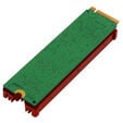 AXAGON CLR-M2 passiver M.2-SSD-K&uuml;hlk&ouml;rper - 2280, Aluminium, rot image number null