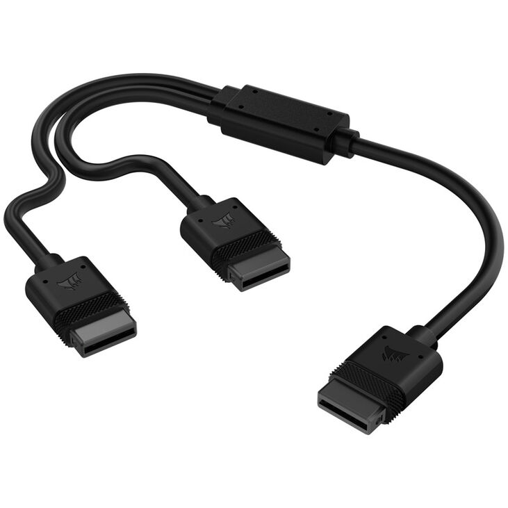 Corsair iCUE LINK Y-Cable Connector gerade - schwarz, 60 cm image number 0