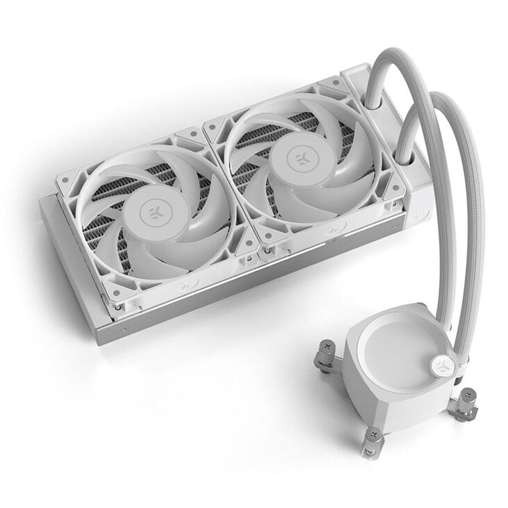 EK Water Blocks EK-Nucleus AIO CR240 Lux D-RGB Komplett-Wasserkühlung - Weiß image number 1