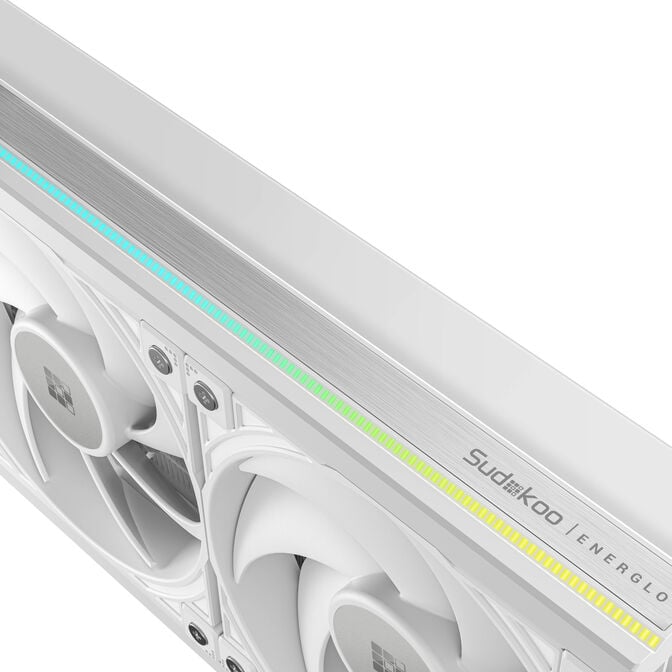 Sudokoo Energlo 360 AiO-Wasserk&uuml;hlung, LCD-Display, ARGB - 360mm, wei&szlig; image number 4