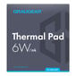 Grey thermal pad for CPU or memory, 100 x 100 x 1 mm / 100 x 100 x 1.5 mm