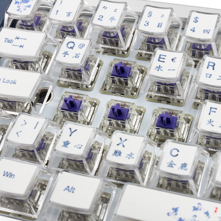 Ducky Year of the Dragon Gaming Keyboard, 75%, Hot-Swap capable, RGB, ISO - MX2A Purple image number 6