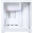 PHANTEKS NV Series NV9 E-ATX case, Tempered Glass, ARGB - matte white & M25 Gen2 PWM D-RGB fan 3-pack - Reverse Blade, 140mm, white + DRGB kit image number null