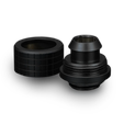 Thermal Grizzly DeltaMate Kompressions-Fitting, Messing, G1/4&rdquo;-Gewinde - schwarz, ST13, 6er-Pack image number null