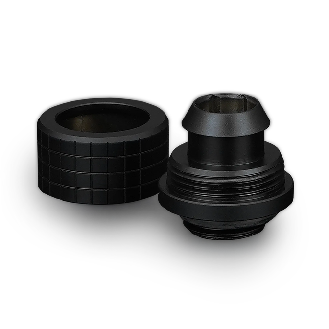 Thermal Grizzly DeltaMate Kompressions-Fitting, Messing, G1/4&rdquo;-Gewinde - schwarz, ST13, 6er-Pack image number 3