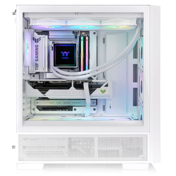 Thermaltake S380 TG ARGB PC-Geh&auml;use, Midi-Tower, ATX, Tempered Glass - inklusive 4x 120-mm-L&uuml;fter, wei&szlig; image number 6