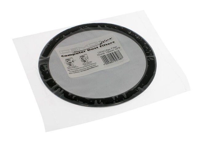 DEMCiflex Staubfilter 120mm, rund - schwarz/schwarz image number 2