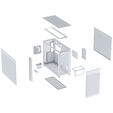 ASUS Prime AP303 PC Case, Mid Tower, ATX, Mesh Panel - White image number null